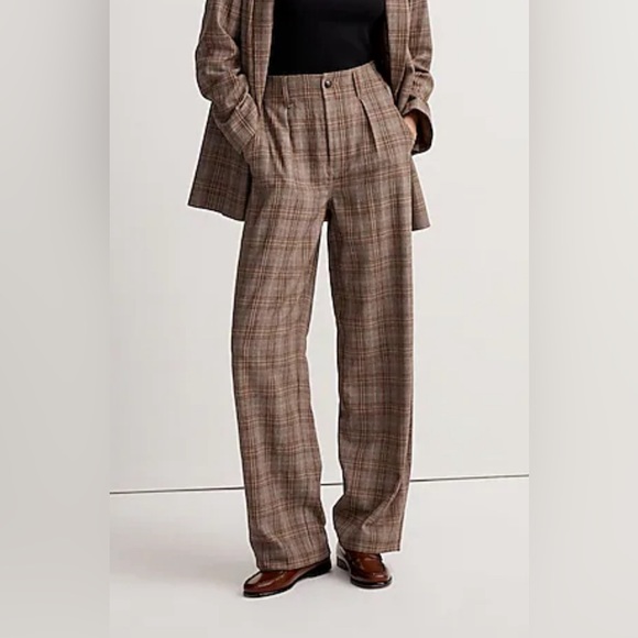 New Madewell The Neale Straight-Leg Pant in Ghent Plaid - Picture 2 of 7